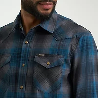 Wrangler Broken Twill Mens Long Sleeve Regular Fit Button-Down Shirt