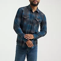 Wrangler Broken Twill Mens Long Sleeve Regular Fit Button-Down Shirt