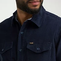 Wrangler Corduroy Mens Long Sleeve Regular Fit Button-Down Shirt