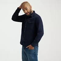 Wrangler Corduroy Mens Long Sleeve Regular Fit Button-Down Shirt