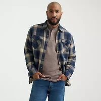 Wrangler Sherpa Lined Mens Long Sleeve Regular Fit Flannel Shirt