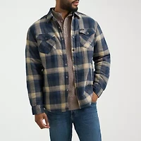 Wrangler Sherpa Lined Mens Long Sleeve Regular Fit Flannel Shirt