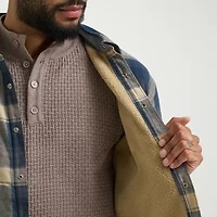 Wrangler Sherpa Lined Mens Long Sleeve Regular Fit Flannel Shirt