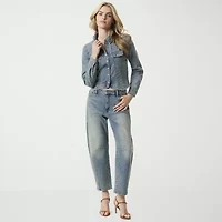 JS Jessica Simpson Womens Mid Rise Loose Fit Jean