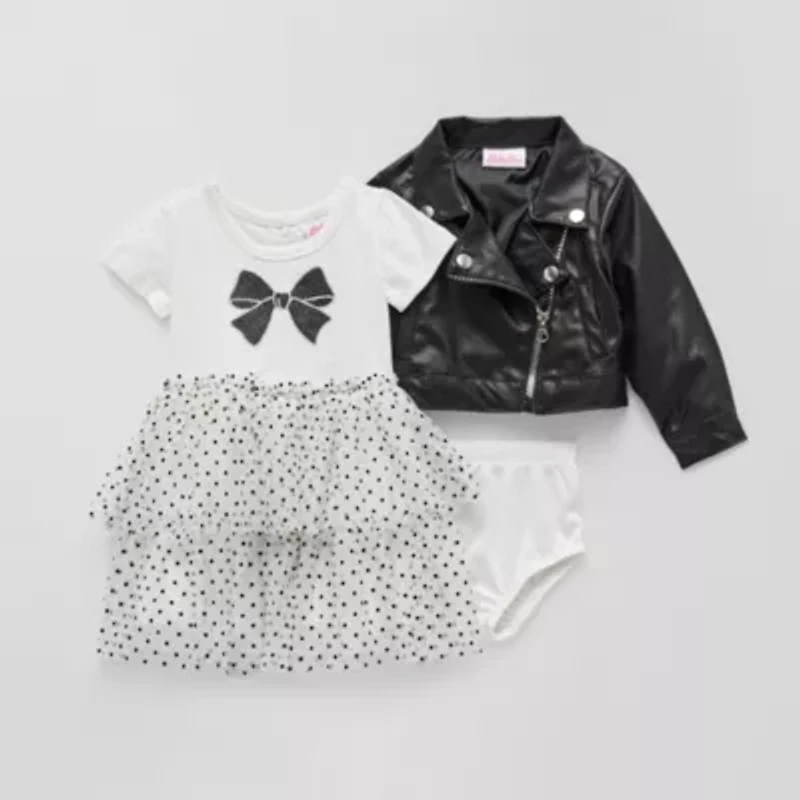 Little Lass Baby Girls 3-pc. Jacket Dress