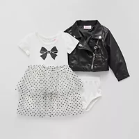 Little Lass Baby Girls 3-pc. Jacket Dress