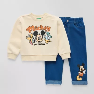 Disney Baby Boys 2-pc. Mickey and Friends Pant Set