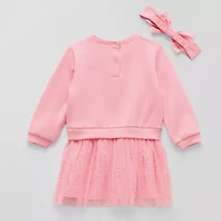 Disney Baby Girls Long Sleeve Princess Sweater Dress