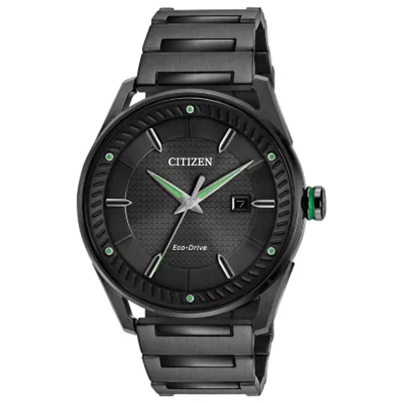 Citizen Mens Black Stainless Steel Bracelet Watch Bm6985-55e