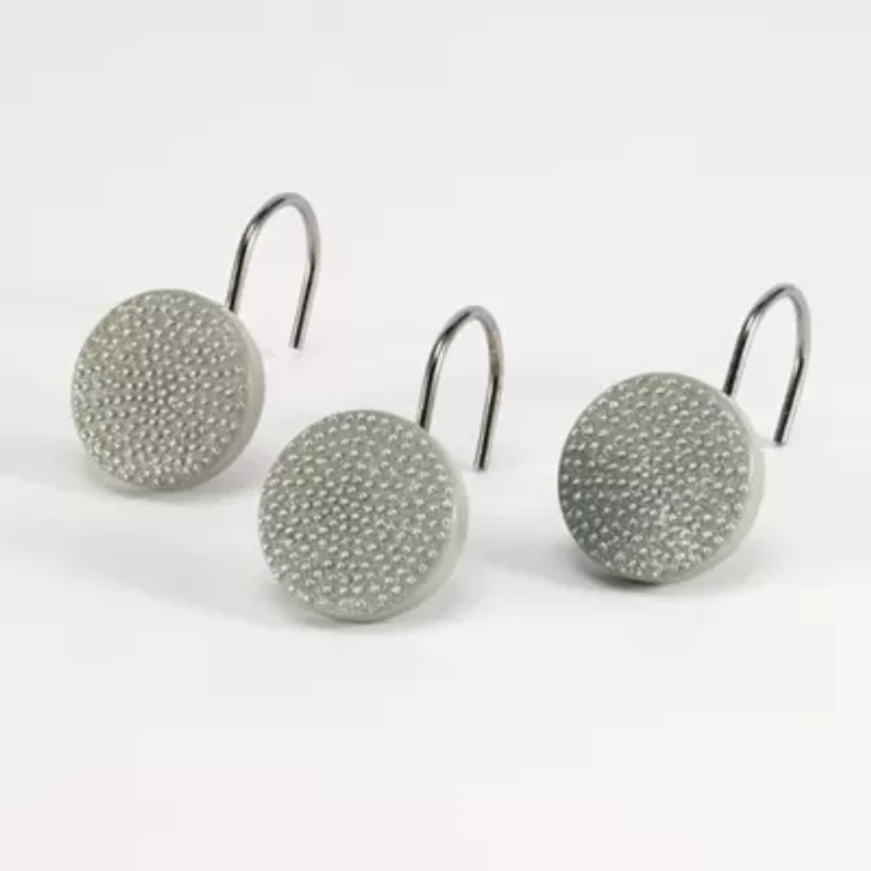 Avanti Dotted Circle Shower Curtain Hooks