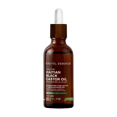Kreyol Essence Haitain Black Castor Rosemary Peppermint Hair Oil 2 oz.