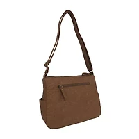 Bueno of California Medium Double Zip Crossbody Bag