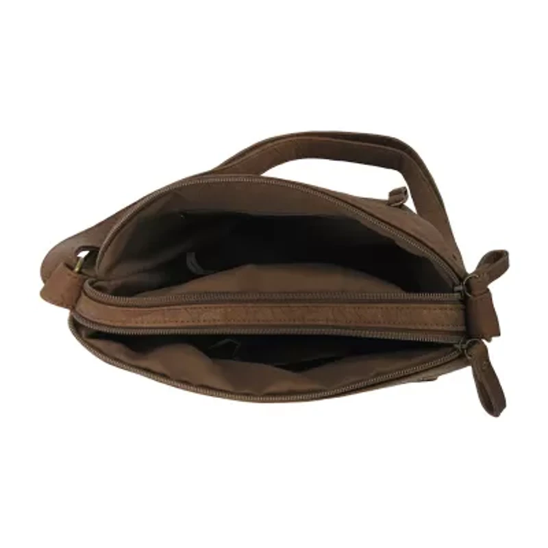 Bueno of California Medium Double Zip Crossbody Bag