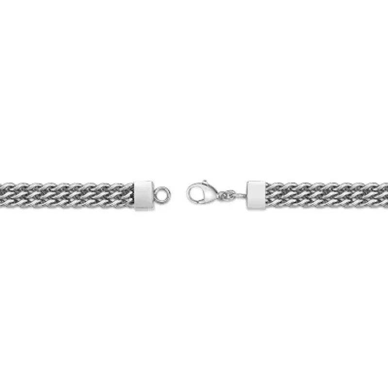 Mens Stainless Steel Multi-Row Chain Bracelet