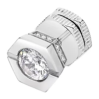 Mens Cubic Zirconia Stainless Steel Stud Earring