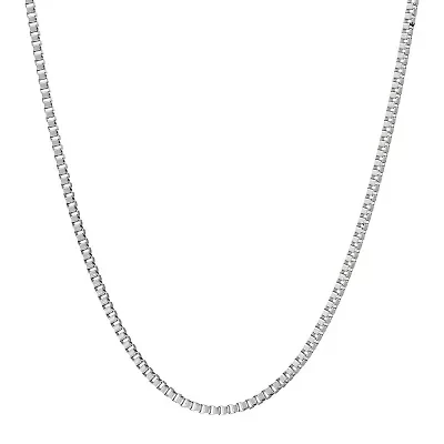 Mens Stainless Steel 18" 2mm Box Chain