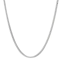 Mens Stainless Steel 18" 2mm Box Chain