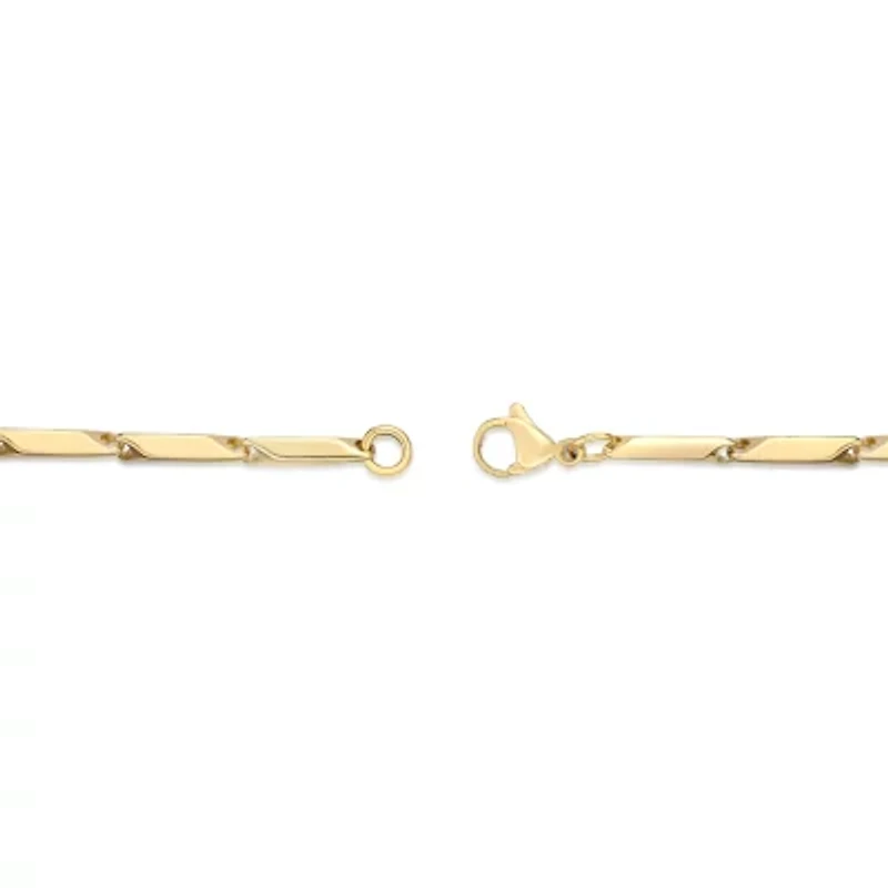 Mens Stainless Steel & Gold-Tone IP 22" 2mm Link Chain