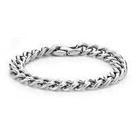 Mens Stainless Steel 9" 12mm Chunky Curb Bracelet