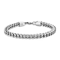 Mens Stainless Steel 9" 6mm Foxtail Bracelet