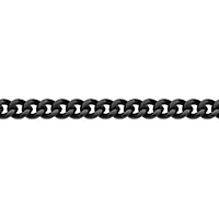 Mens Stainless Steel & Black IP 9" 12mm Chunky Curb Bracelet