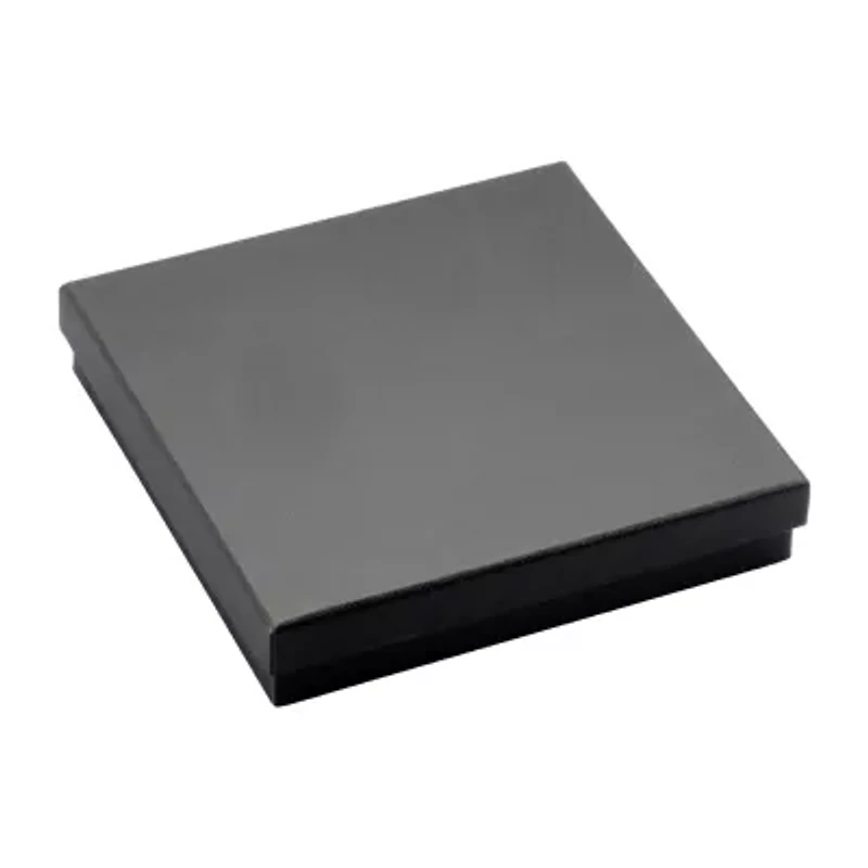 Mens Stainless Steel & Black IP Inlay 5.5mm Round Box Chain & Bracelet Boxed Set