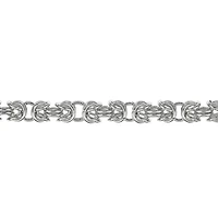 Mens Stainless Steel 18" 7mm Byzantine Chain