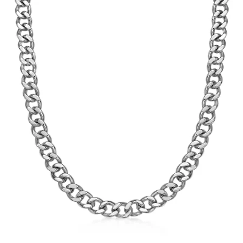 Mens Stainless Steel 12mm Chunky Curb Chain