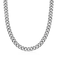 Mens Stainless Steel 12mm Chunky Curb Chain
