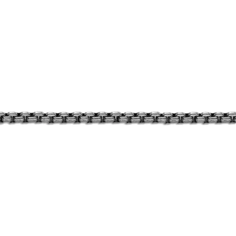 Mens Stainless Steel 22 Inch Box Chain Necklace