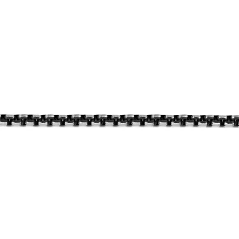 Mens Stainless Steel 8 1/2 Inch Solid Box Chain Bracelet