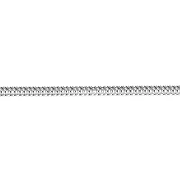 Mens Stainless Steel 8 1/2 Inch Solid Herringbone Chain Bracelet