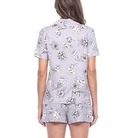 White Mark Womens Short Sleeve 2-pc. Pajama Sets