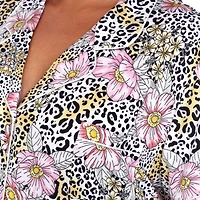 White Mark Womens Short Sleeve 2-pc. Plus Pajama Sets
