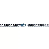 Mens Stainless Steel Inch Solid Curb Chain Bracelet