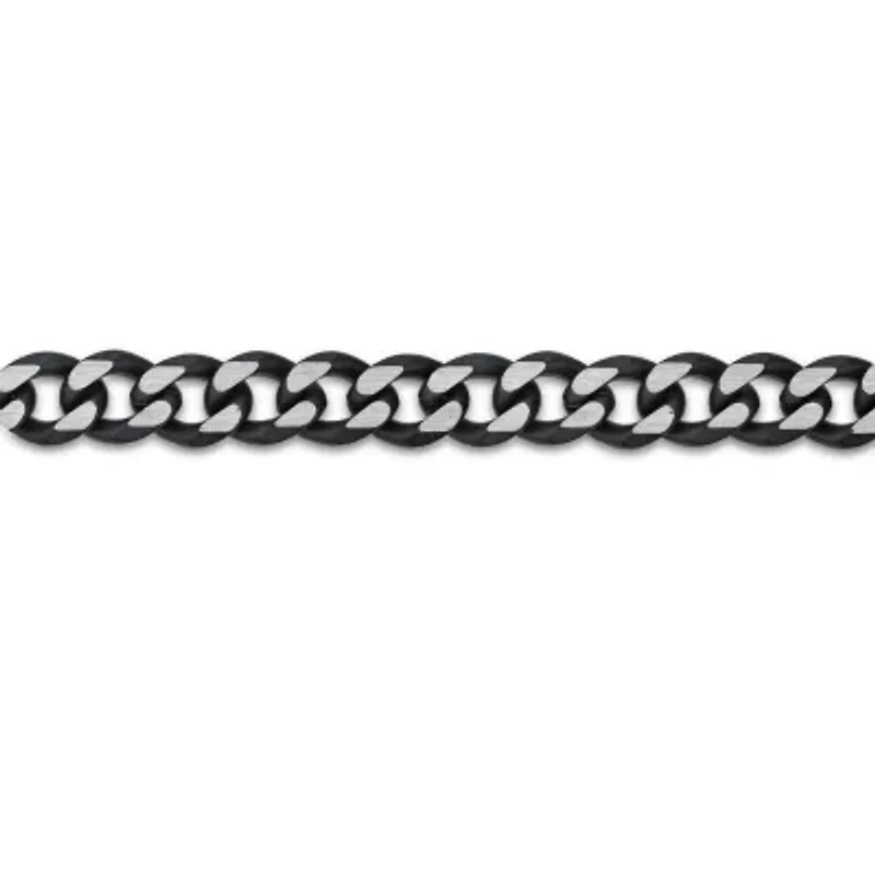 Stainless Steel Solid Curb Chain Necklace