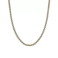 Mens Stainless Steel 24 Inch Box Chain Necklace