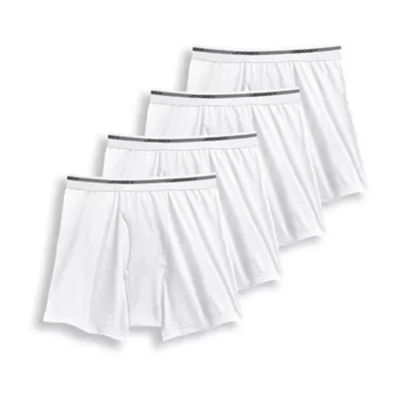 Jockey Cotton Bonus Pack Mens 4 Boxer Briefs 9877