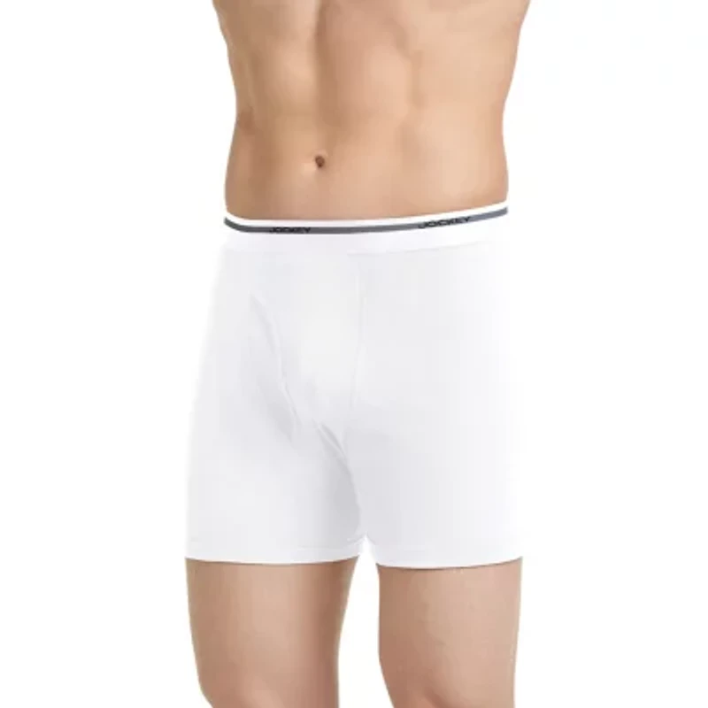 Jockey Cotton Bonus Pack Mens 4 Boxer Briefs 9877