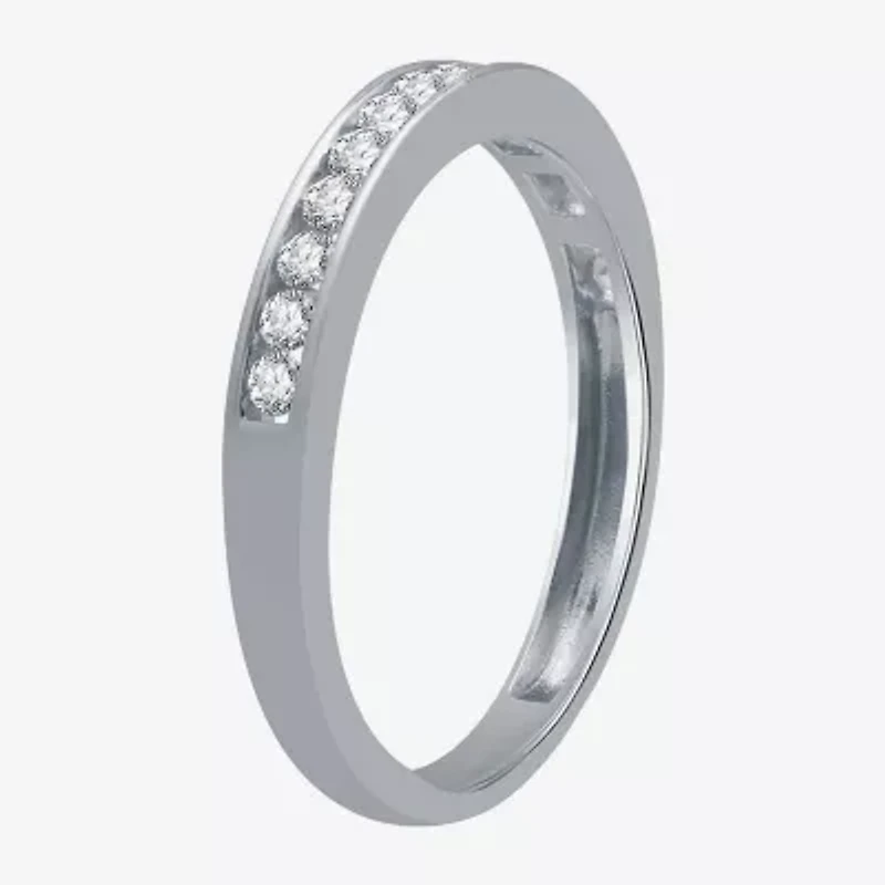 Womens 1 CT. T.W. Natural Diamond 10K White Gold Bridal Set