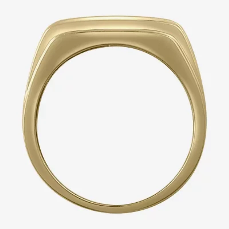 Mens 1/2 CT. T.W. Natural White Diamond 10K Gold Wedding Band