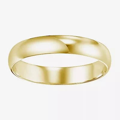 Unisex Adult 4MM 14K Gold Wedding Band