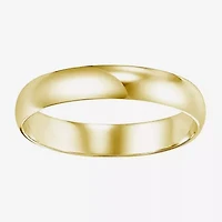 Unisex Adult 4MM 14K Gold Wedding Band