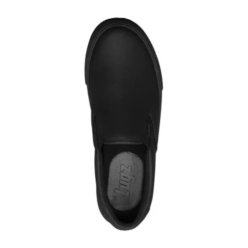 Lugz Clipper Slip Resistant Mens Round Closed Toe Work Shoes