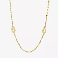 Womens 14K Gold Over Silver 16 Inch Cable Chain Necklace