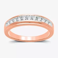 I Said Yes (H-I / I1) 1/3 CT. T.W. Lab Grown White Diamond Sterling Silver or 14K Gold Over Wedding Band