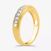 I Said Yes (H-I / I1) 1/3 CT. T.W. Lab Grown White Diamond Sterling Silver or 14K Gold Over Wedding Band