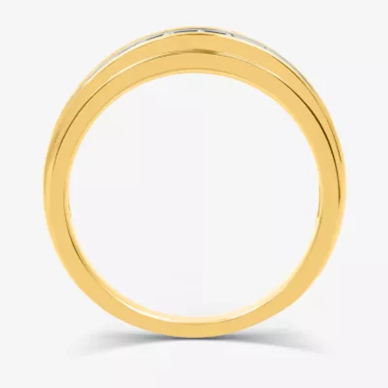 I Said Yes (H-I / I1) 1/3 CT. T.W. Lab Grown White Diamond Sterling Silver or 14K Gold Over Wedding Band