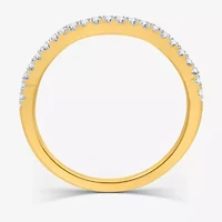 I Said Yes (H-I / I1) Womens 1 CT. T.W. Lab Grown White Diamond Sterling Silver or 14K Gold Over Side Stone Halo Bridal Set