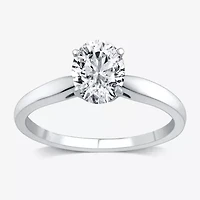 1 CT. Lab-Grown (G / SI2) Diamond Oval Solitaire Engagement Ring 10K or 14K Gold